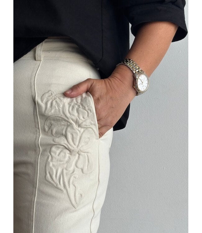 High Rise Barrel Leg Pants