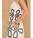 Embroidered Sleeveless Linen Midi Dress