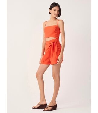 Dress To Red Pitanga Cut-Out Side Tie Romper