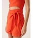 Red Pitanga Cut-Out Side Tie Romper