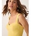 Yellow Day Smocked Linen Crop Top