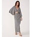 Blue Escama Cut Out Knot Maxi Dress