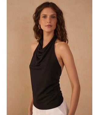 Dress To Black Halter Neck Top