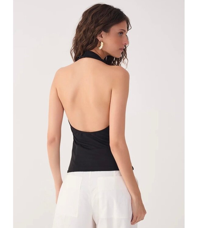 Black Halter Neck Top