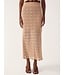 Beige Summer Tricot Waves Maxi Skirt