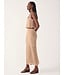 Beige Summer Tricot Waves Maxi Skirt