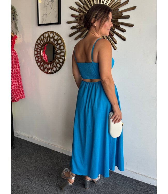 Floral Pearl Applique Midi Dress