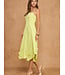 3D Floral Applique Midi Dress