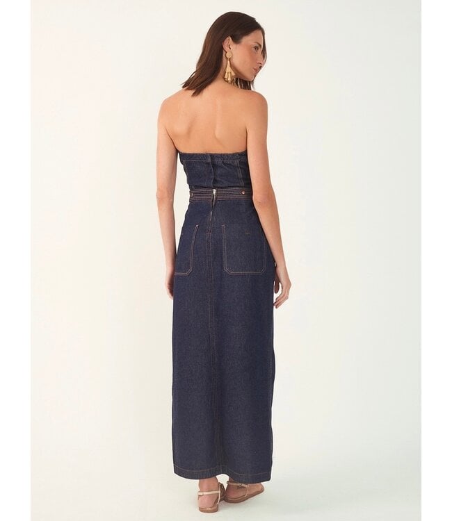 3 in 1 Denim Maxi Dress