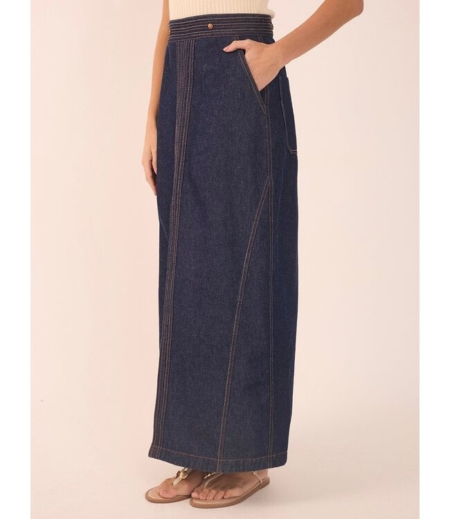 3 in 1 Denim Maxi Dress