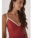 Contrast Wrap Front Romper