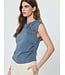 Roun Neck Sleeveless Embroidered Top