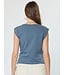 Roun Neck Sleeveless Embroidered Top
