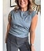 Roun Neck Sleeveless Embroidered Top