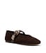 Lucia Brown Suede Ballerina