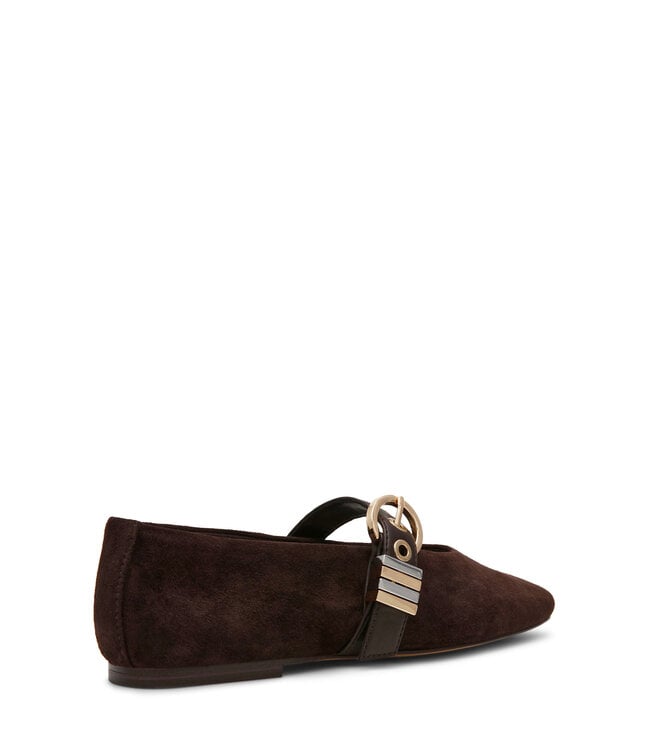 Lucia Brown Suede Ballerina