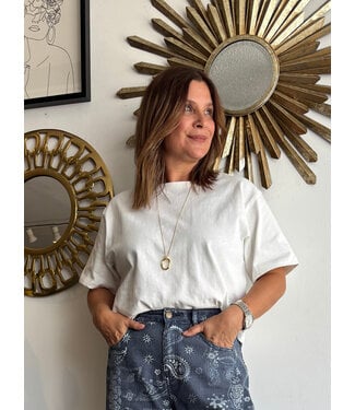 Short Sleeve Linen Knitted Top