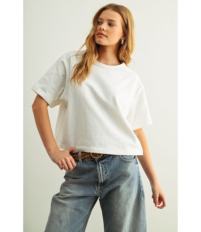 Short Sleeve Linen Knitted Top