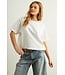 Short Sleeve Linen Knitted Top