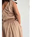 Striped Midi Skirt Set