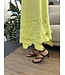 3D Floral Applique Midi Dress