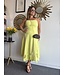 3D Floral Applique Midi Dress
