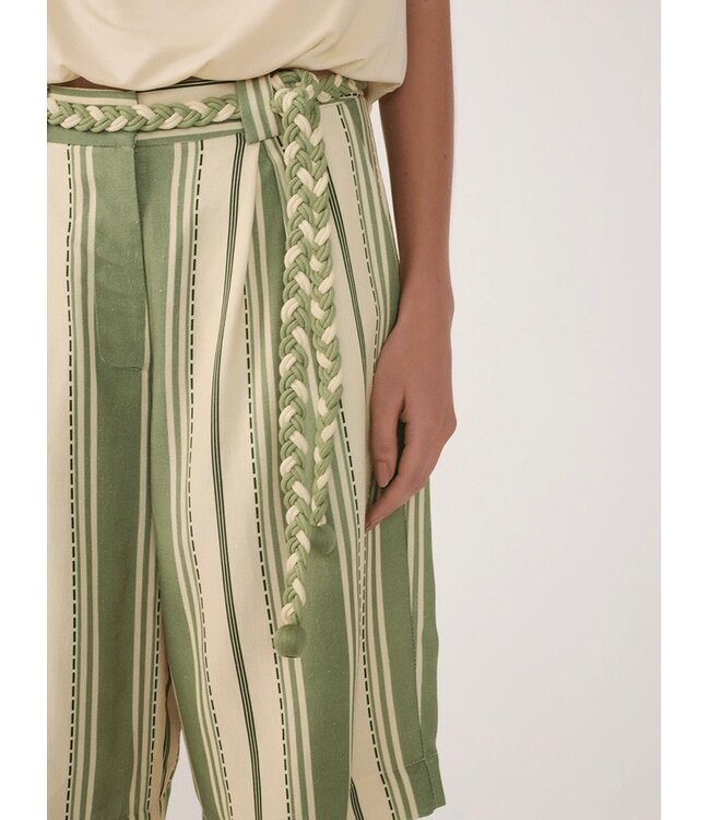 Stripe Bermuda Shorts