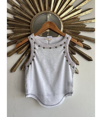 Off White Brass Details Tank Top