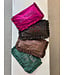 Pretty Ruffle Velvet Clutch