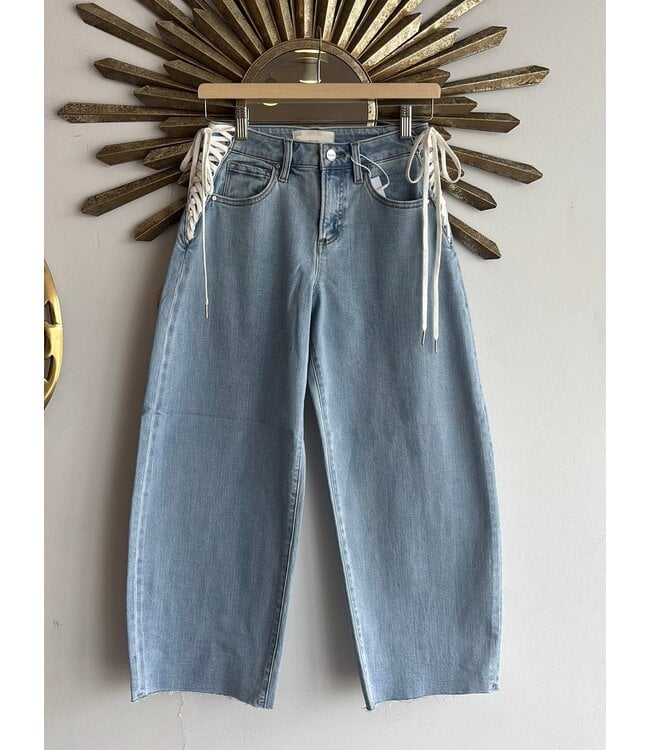 Slouchy Crop Barrel Jeans