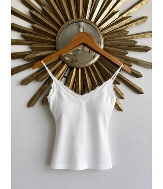 Sleeveless Top with Lace