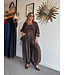 One Size Tencel Jacket & Pants Set Choco