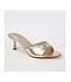 Minimalist Gold Slide Mule Heels