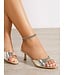 Minimalist Gold Slide Mule Heels