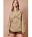 Striped Button Down With Bow