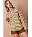 Striped Button Down With Bow