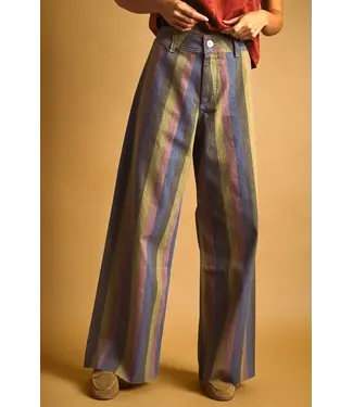 Multicolor Panel Pants