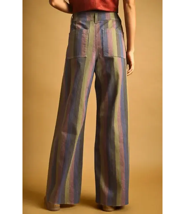 Multicolor Panel Pants