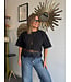 Jersey Lace Contrast Detail  Top