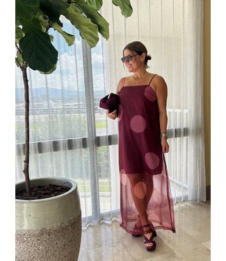 Polka Dots Maxi Dress