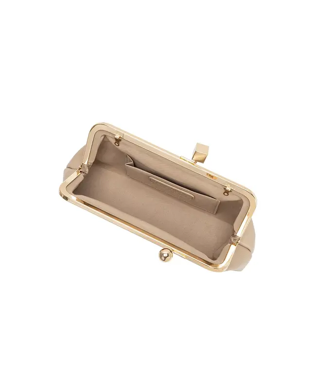 Chrissy Nude Vegan Leather Crossbody Bag