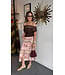 Hankerchief Twill Midi Skirt