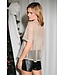 Champagne Oversize Sequins Top
