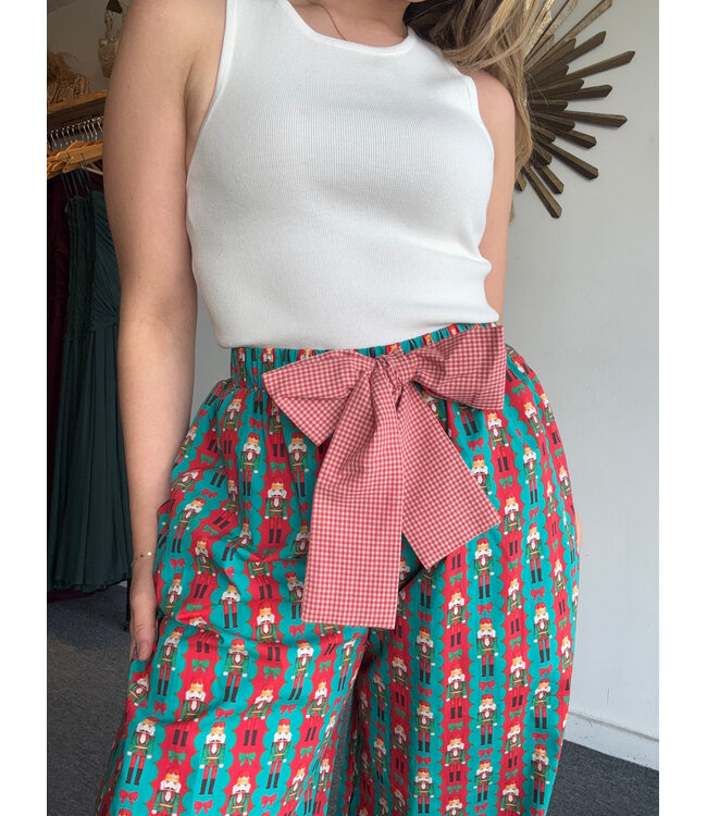 Holiday Toy Soldier Cotton PJ Pants