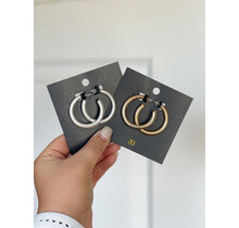 Matte Small Thick Hoops