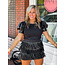 Black Fringe Skirt
