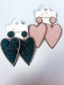 Heart Bead Earrings
