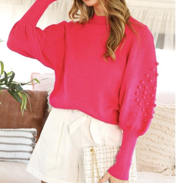 Fancy Fuchsia Sweater