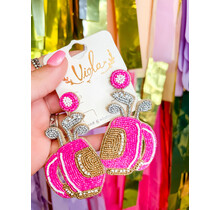 Pink Golf Bag earrings