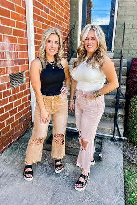 90s Vintage Crop Flare